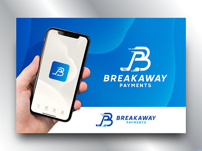 Breakaway payments logo app b branding breakaway digital hockey icon letter logo maker masculine modern logo monogram p payments simple trend typography wallet web