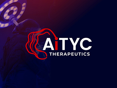 Aityc Therapeutics Logo branding logo logo maker logos medical modern logo stroke technology theraphy trend typography ui ux