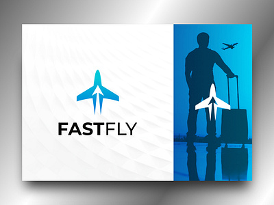 FastFly Plane Logo branding logo logo maker logos modern logo pictorial logo plane technology trend typography ui ux