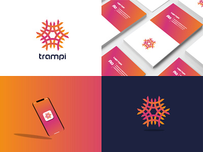 trampi. brand identity colors design icon icon design iconography illustration logo logo design