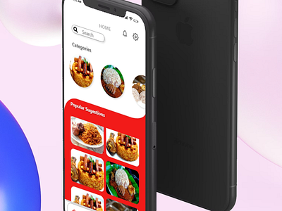 Food App app design ui ux