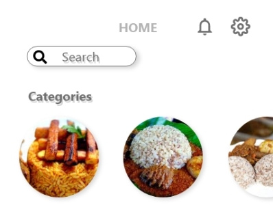 Food App app design ui ux