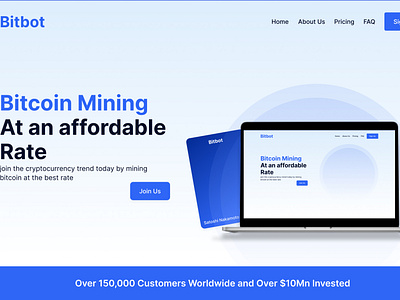 Bitbot Landing Page design landingpage ui ux