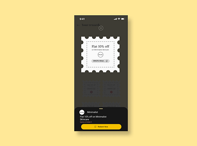 DailyUI 61- Redeem Coupon app coupons dailyui dailyui60 design discount illustration product design ui ux