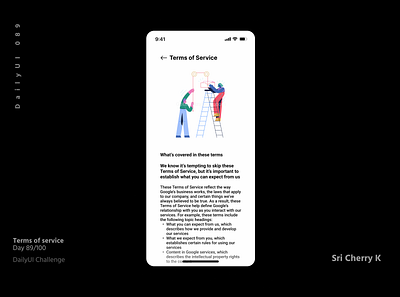 DailyUI 89 - Terms of service app dailyui dailyui89 design illustration product design termsofservice ui ux
