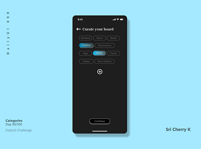 DailyUI 99 - Categories app categories dailyui dailyui99 design product design ui ux