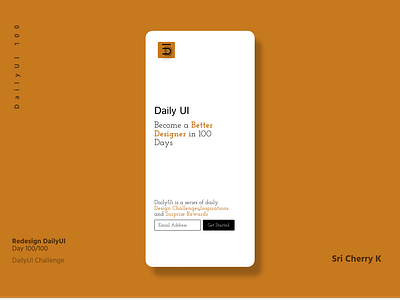 DailyUI 100 - Redesign DailyUI