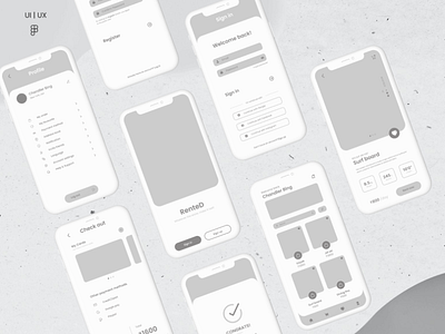 Ecommerce Mobile Application Wireframe appdesign ecommerce figma interaction design mobile app ui ui design uiux uiux design user interface wireframe
