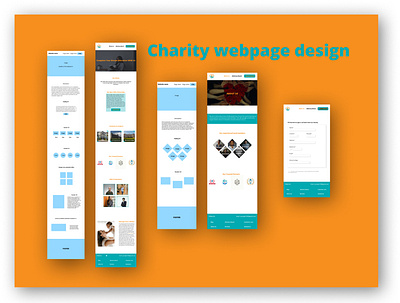 Charity webdesign for single mother's branding ui uidesign webdesign