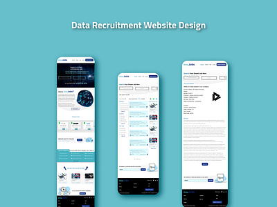 Data recruitment website design figmadesign ui ui design ui ux visual design visualdesign
