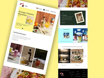 Cocktail recipe website UI/UX