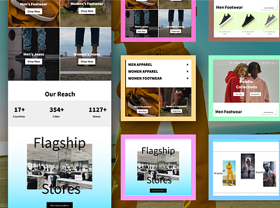 Minimalist e-commerce website design