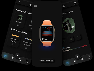 Apple Watch Neumorphism branding design figmadesign neumorphism ui uidesign uiux visualdesign webdesign