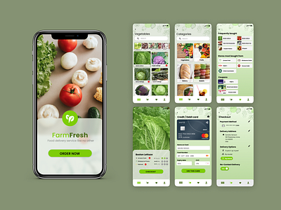 FarmFresh: Best time to go green app branding design graphic design typography ui ux