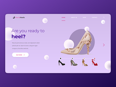 Maria Heels: Shoe App app branding design graphic design typography ui ux