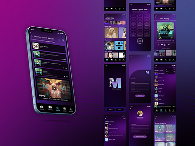 Musico: Music App app branding design graphic design typography ui ux