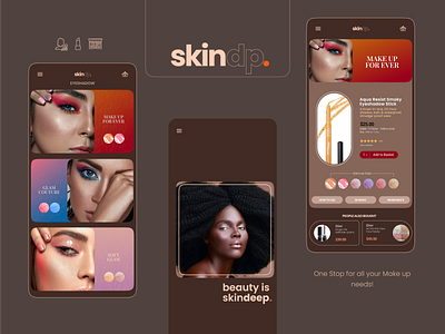 Skindeep: One Stop Beauty Shop! app branding design graphic design typography ui ux