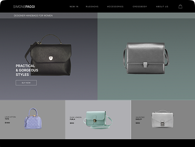Paggi: Designer Handbags app branding design graphic design typography ui ux