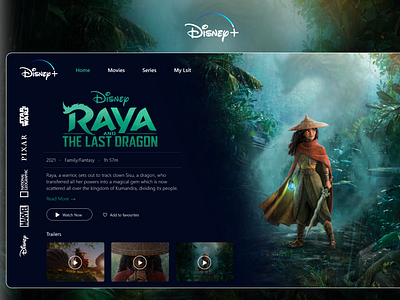 Disney+ UI/UX adobe xd design disney ui ux