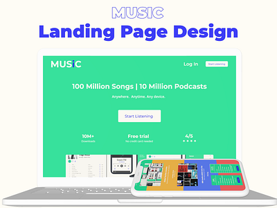 Landing Page Website Design case study figma landing page design ui ux web design
