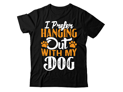 i prefer hanging out with my dog animal awesome cat childhood children decoration design dog drawing drawn family graphic hanging illustration minimal paw prefer