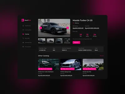 AucrCar Car Auction Website Design 🚗 app auctioncar car carwebsite design ui ux webdesign