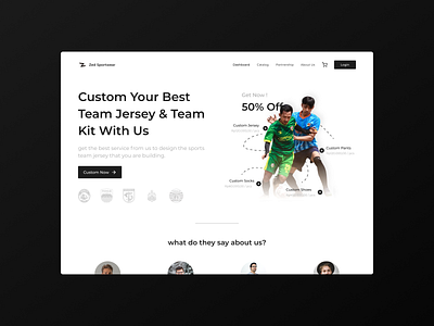 Zed Sportwear Custom Jersey Website Design ⚽️ customjersey design jersey sport ui uiux ux webdesign