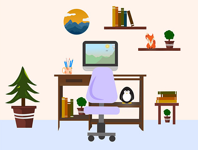 Working Space digitalart illustration illustrator work working space