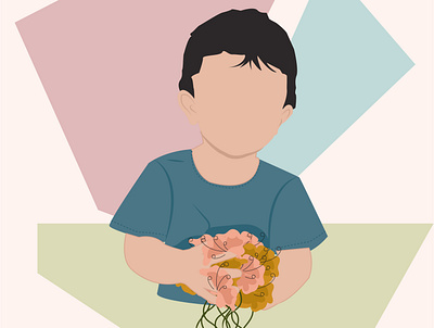Two flowers design digitalart illustration illustrator vector work