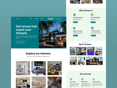 Morasta landing page corporate design landing page real estate ui web