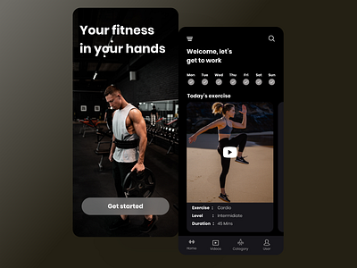 Workout and fitness app