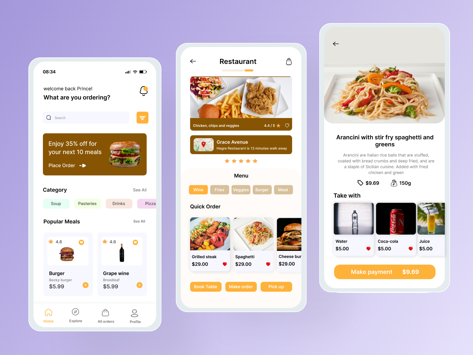 Cravings fast food restaurant mobile app by Samm Mani on Dribbble