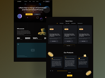 Blockchain landing page blockchain blockchain landing page branding cryptocurrency cryptocurrency landing page design landing page ui web