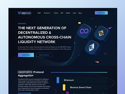 DAOFORTE DEX Landing page