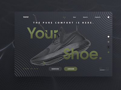 Landing Page Shoes animation app branding design landing landingpage typography ui ux web web deisgn