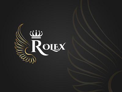 Rolex branding design flat graphic design icon illustration illustrator logo minimal rolex vector
