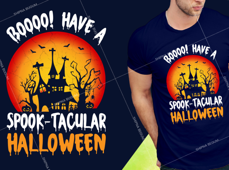 Halloween T- Shirt Design by Shipna Begum on Dribbble