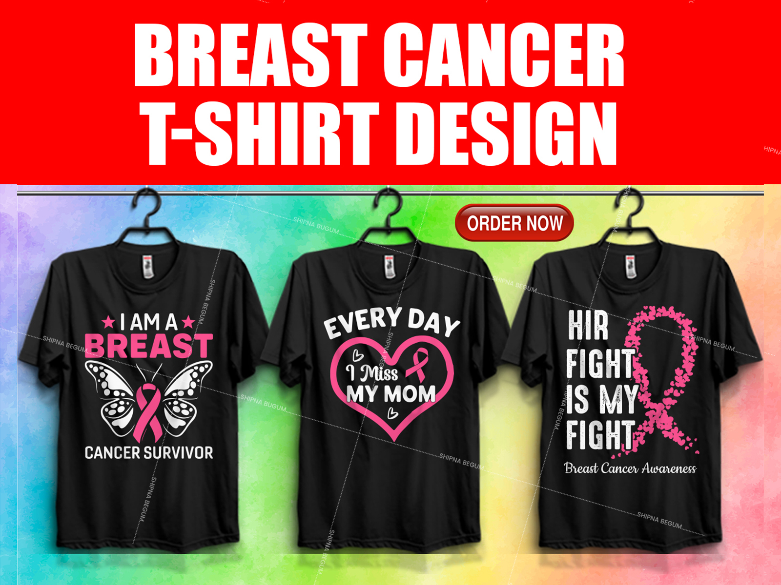 Breast Cancer T Shirt designs themes templates and downloadable