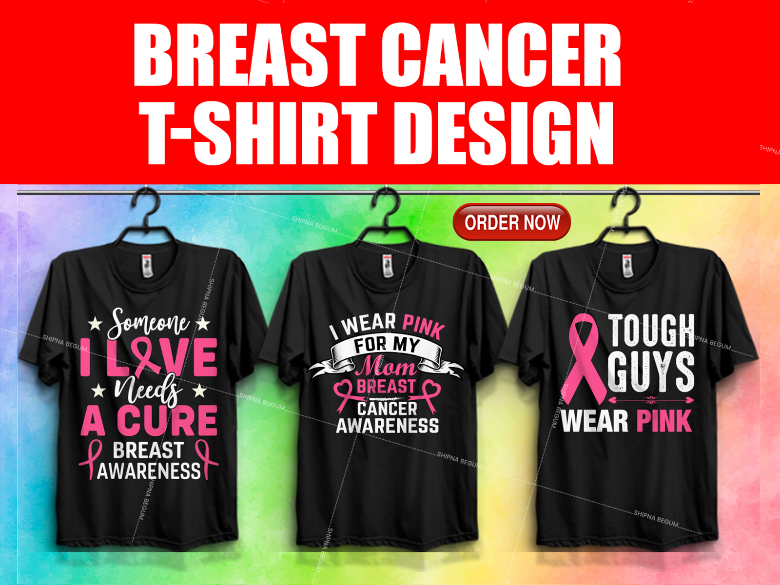 Breast Cancer T-Shirt Design by Shipna Begum on Dribbble