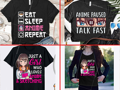 Anime T Shirt Designs Graphics & More Merch