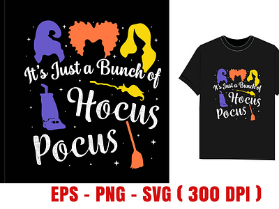 Halloween T-Shirt design hocus pocus