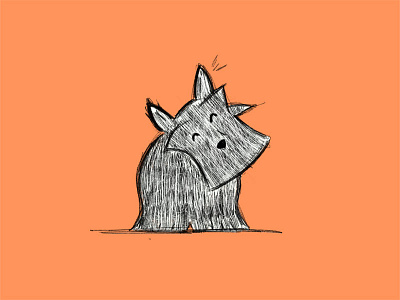 Señor dog doodle drawing illustration procreate