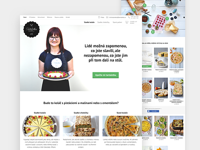 Making tarts (is) a serious business categories clean ecommerce hero image landing page light list of products pastry chef redesign web webpage white