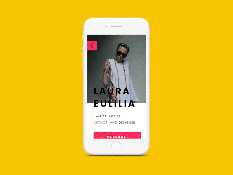 👸 Profile screen for a writing app