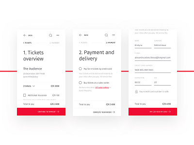 🎟 Checkout process for Ticketstream cart checkout clean minimal mobile payment responsive shopping white