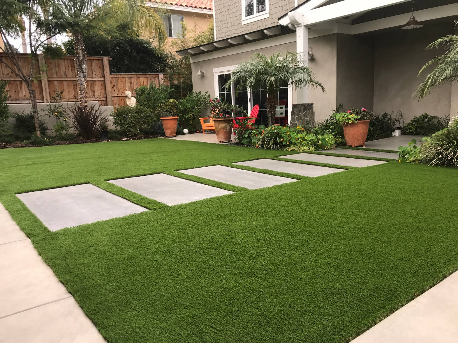 synthetic grass installation by TK Artificial Grass Installation Tampa