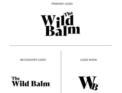 The Wild Balm branding design illustration illustrator logo logodesign minimal timeless