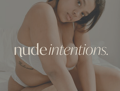 Nude Intentions branding brandingdesign design illustrator lingeriebranddesign logo logodesign minimal minimalbranding timeless timeslessbranding