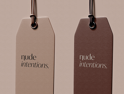 Nude Intentions branding design fashionbranding illustration illustrator logo logodesign minimal packagingdesign swingtagdesign timeless