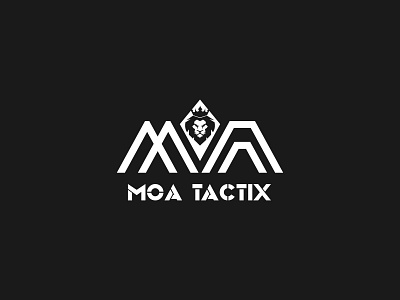 Moa Tactix Logo Design bussiness company design lion logo logo design small business typography typograpy